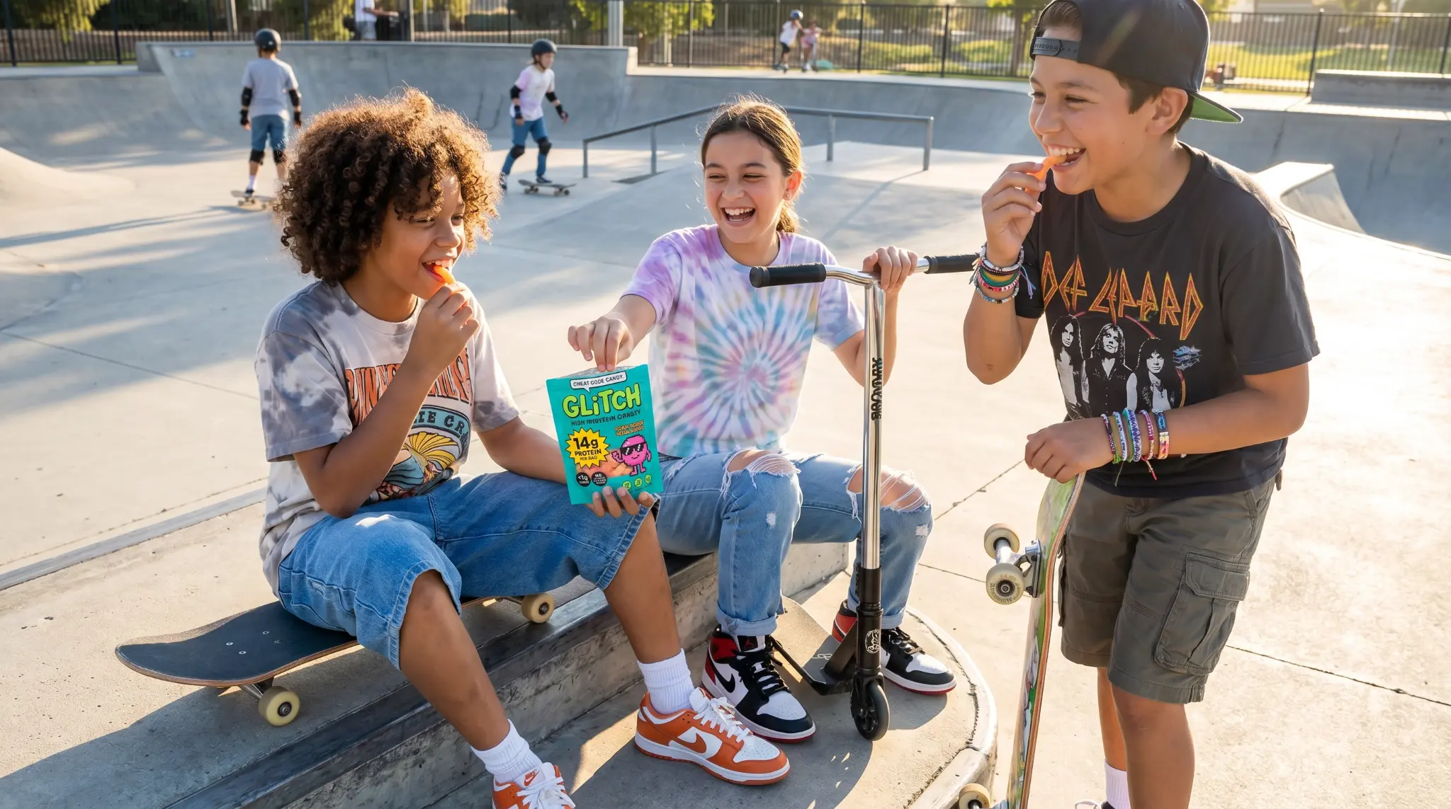 GLiTCH Candy — Kids at skate park